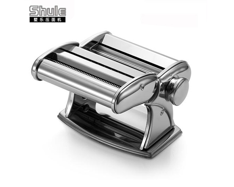 Shule Streamline Pasta Maker Machine Hand Crank and Instructions Stainless Steel Pasta Roller with Pasta Cutter 